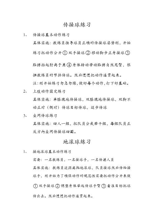 棒球训练项目