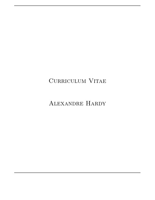 Curriculum Vitae