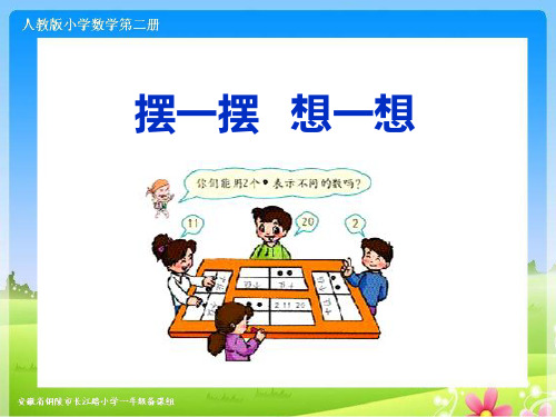 人教版一下数学第四单元《摆一摆,想一想》ppt课件