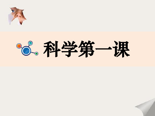 一年级上册科学课件 第一课 教科版