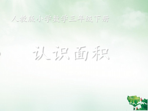 三年级数学下册课件认识面积人教版1