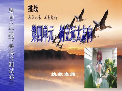 (30)3北师大版思品八年级下册综合测试卷(含答案)