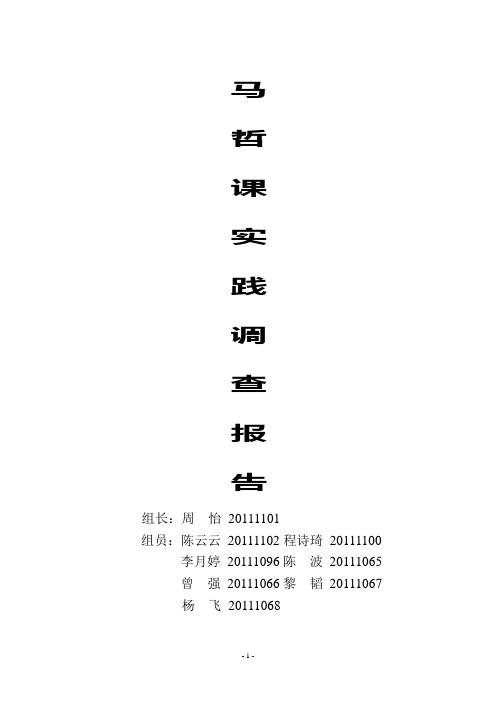 关于雅安市雨城区居民物质文化生活状况的实践调查报告