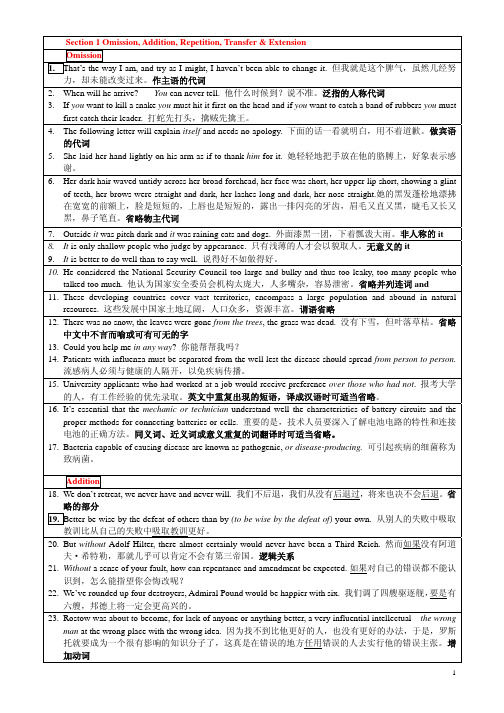 考博翻译讲义 英译汉