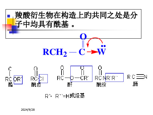 羧酸衍生物专业知识讲座市公开课获奖课件省名师示范课获奖课件