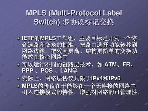 MPLS技术