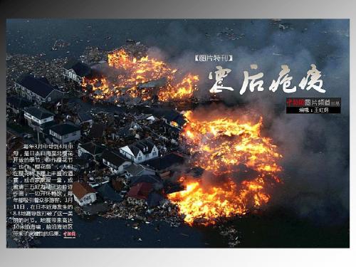 最新主题班会PPT课件模板下载   地震教育-地震后的日本