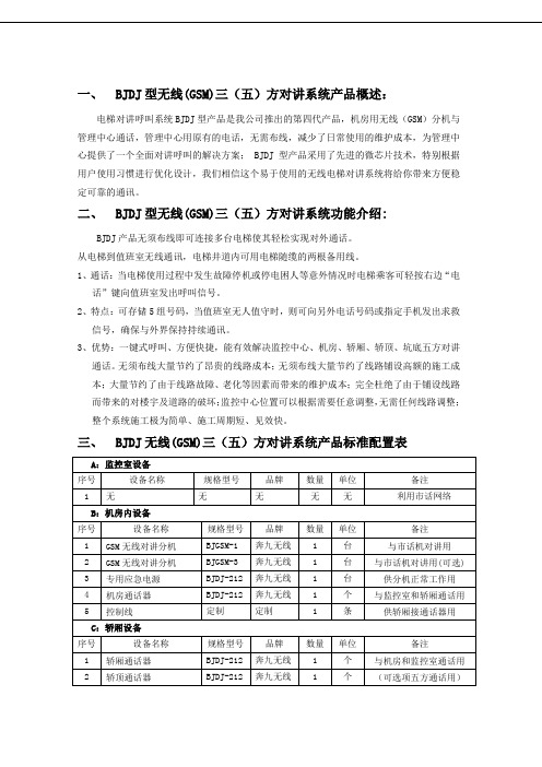 BJDJ型无线