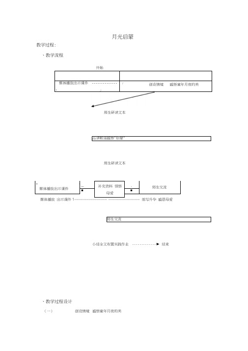 苏教版小学语文五年级下册《月光启蒙》教学过程(1)