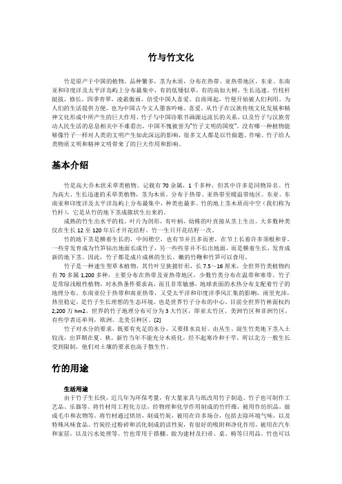 竹与竹文化.