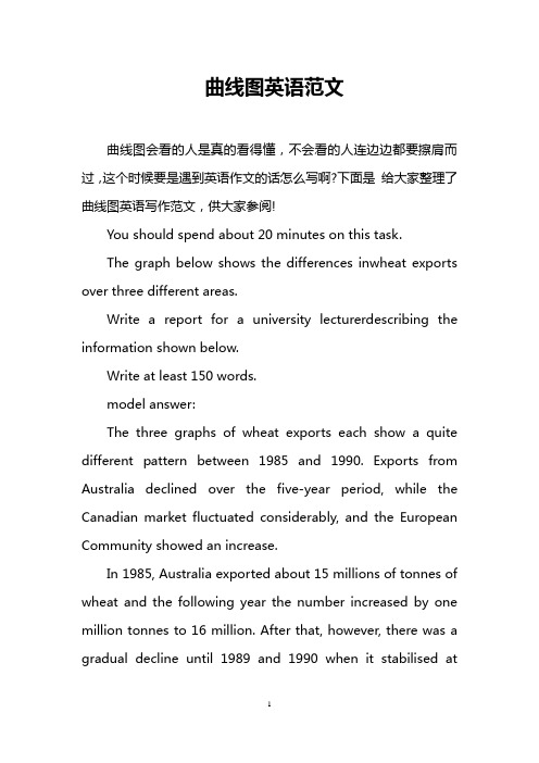 曲线图英语范文