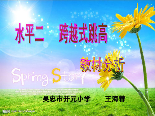 跨越式跳高说课稿ppt2