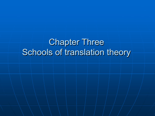 Chapter Three