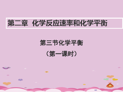 人教版高中化学选修四2.3《化学平衡(第一课时)》教学课件优质课件PPT