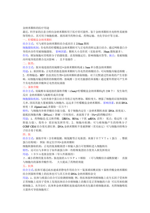 金纳米颗粒