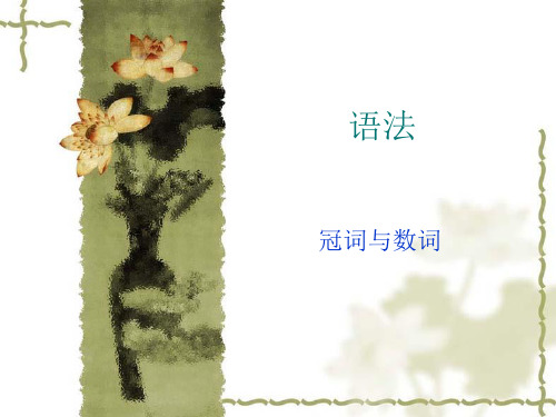 冠词和数词.ppt