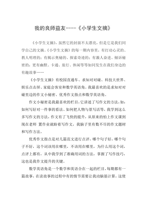 我的良师益友