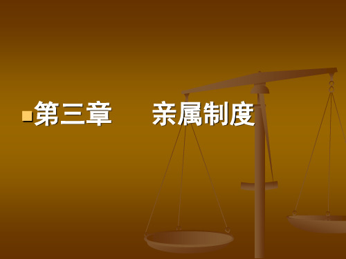 3 亲属制度