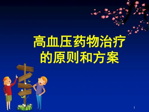 高血压药物治疗的原则和方案ppt课件
