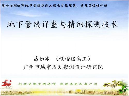 地下管线详查与精细探测技术-葛如冰2019(1)