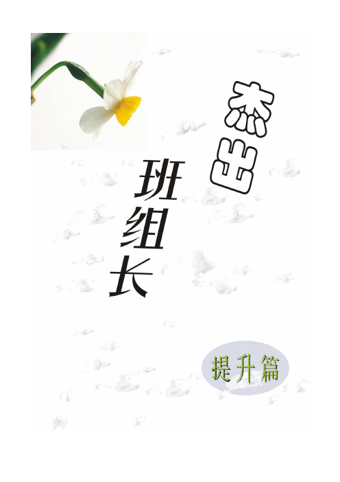 杰出班组长提升篇