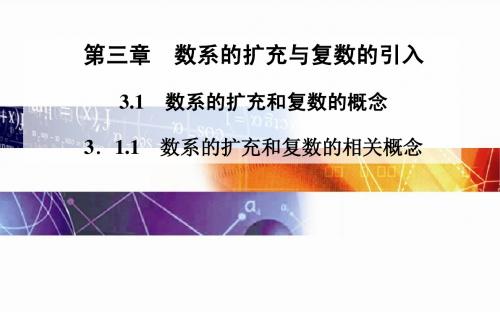 2014-2015学年高中数学(人教版选修2-2)配套课件第三章 3.1 3.1.1 数系的扩充和复数的相关概念