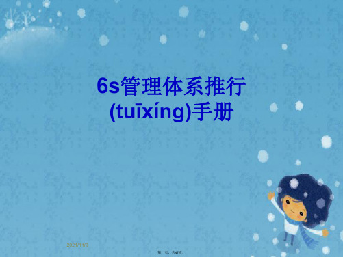 6s管理体系推行手册
