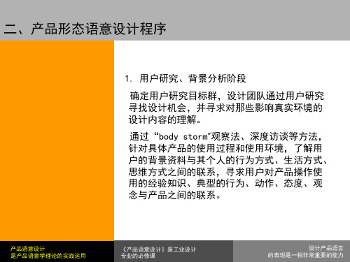 产品形态语意设计
