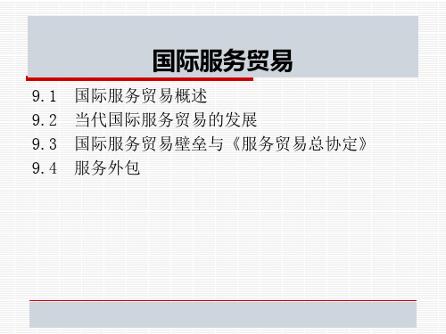 国际服务贸易