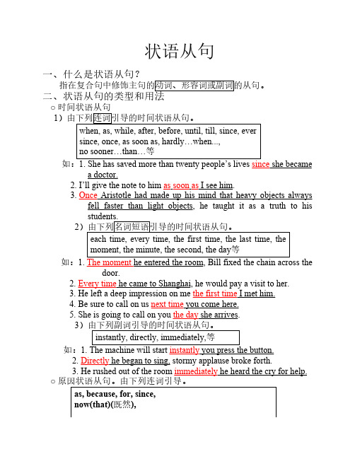 英语语法之状语从句