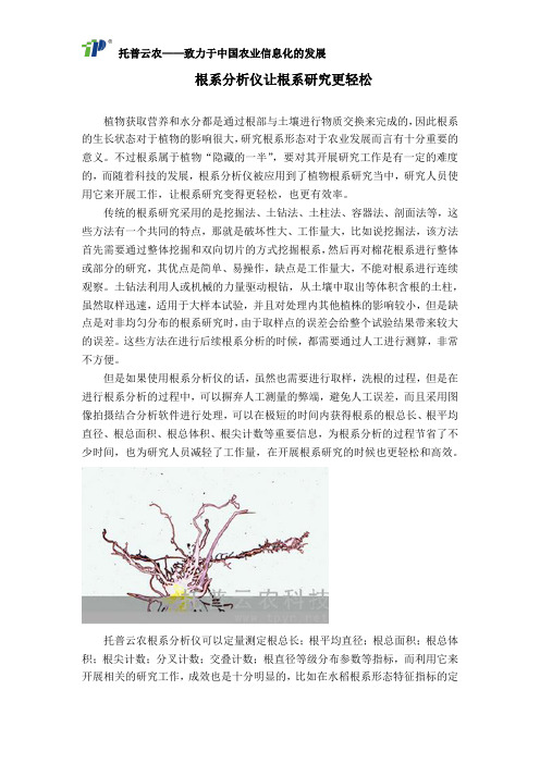 根系分析仪让根系研究更轻松