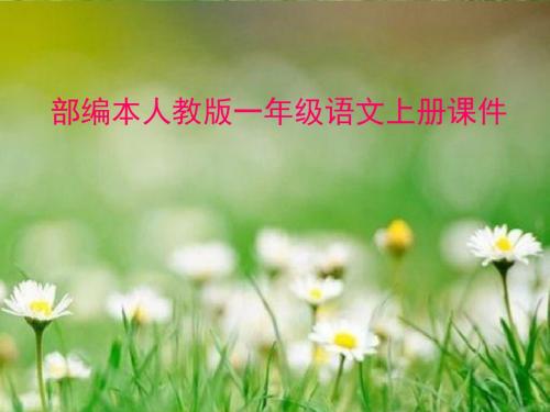 人教版(部编本)一年级上册新编小学语文一年级小书包PPTppt课件