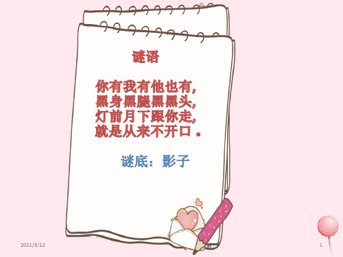 二年级下册美术第十七课《影子大王》课件