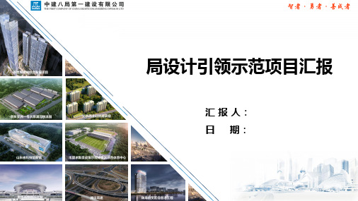局设计引领PPT汇报材料-八局一公司-国际医学中心安置三区项目