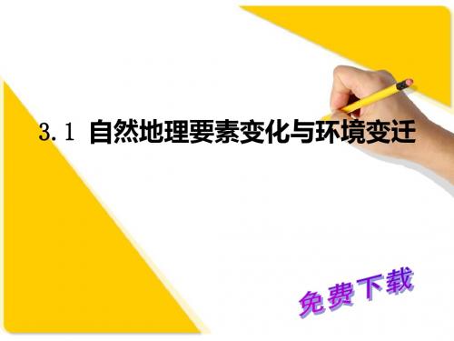 地理课件：自然地理要素变化与环境变迁2