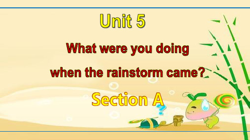 人教版英语八年级下册Unit5 What were you doing when the rains