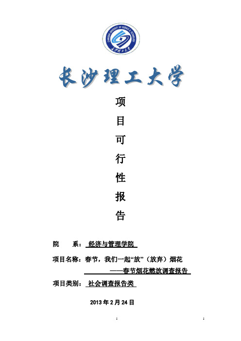 大学生科技立项可行性报告
