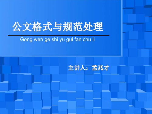 公文格式与规范处理ppt