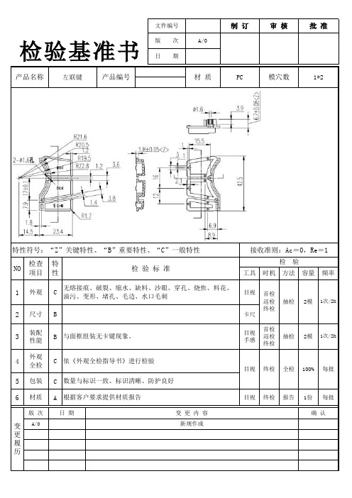 检验基准书