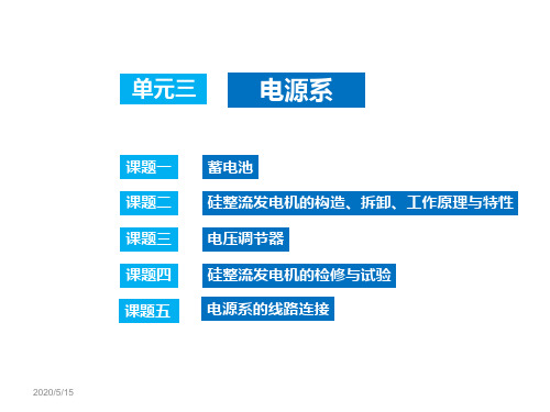 硅整流发电机的构造、拆卸、工作原理与特性