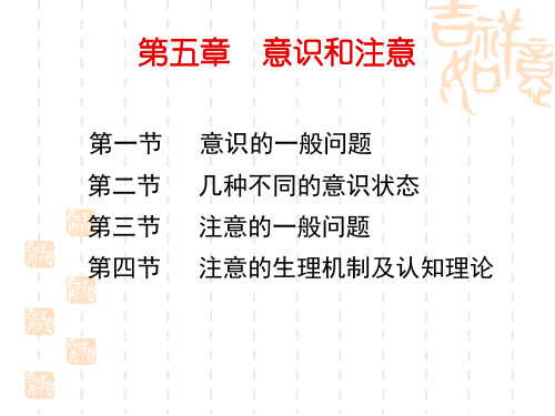 第五章  意识和注意