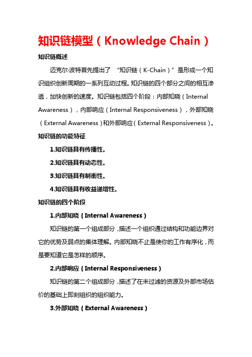 管理工具Z之知识链模型