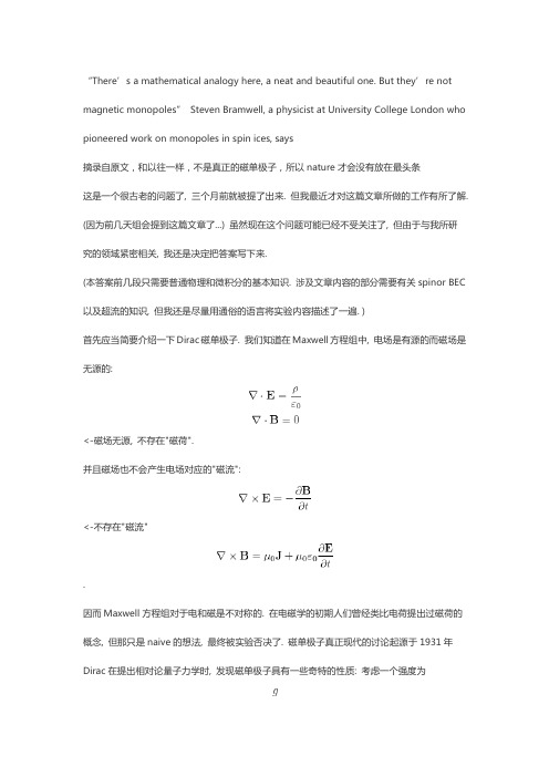 磁单极子