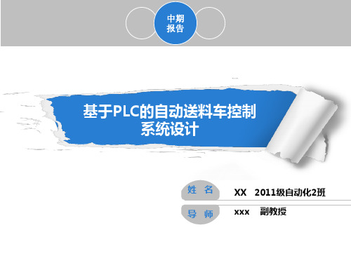 基于PLC的自动送料车控制系统设计中期答辩PPT