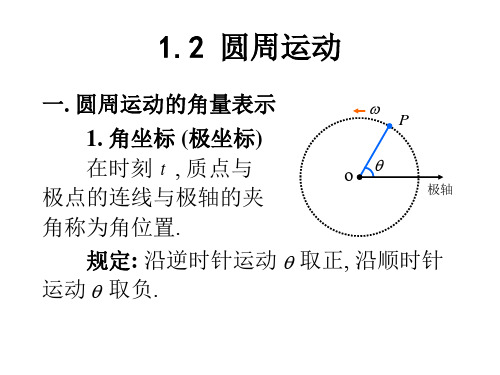大学物理第1章第2节-圆周运动