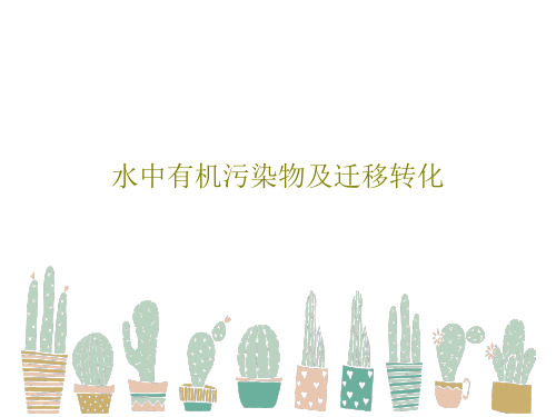 水中有机污染物及迁移转化35页PPT