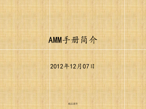AMM手册查询ppt课件