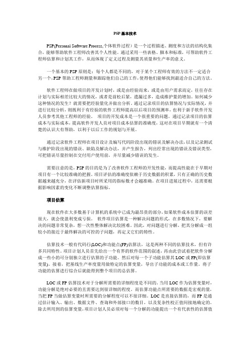 PSP基本技术