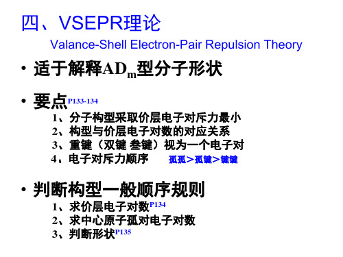 VSEPR理论 离域π键 超全课件 化学竞赛