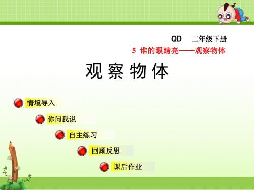 青岛版小学数学二年级下册第5单元 观察物体第5单元 观察物体信息窗1课件观察物体
